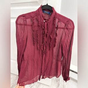 🍒 Cherry red Ralph Lauren Blouse